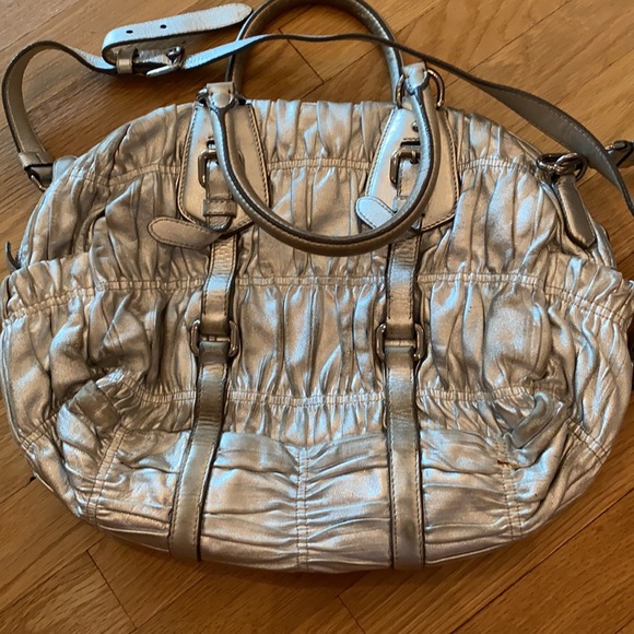 Silver Metallic Prada Handbag - Picture 6 of 9